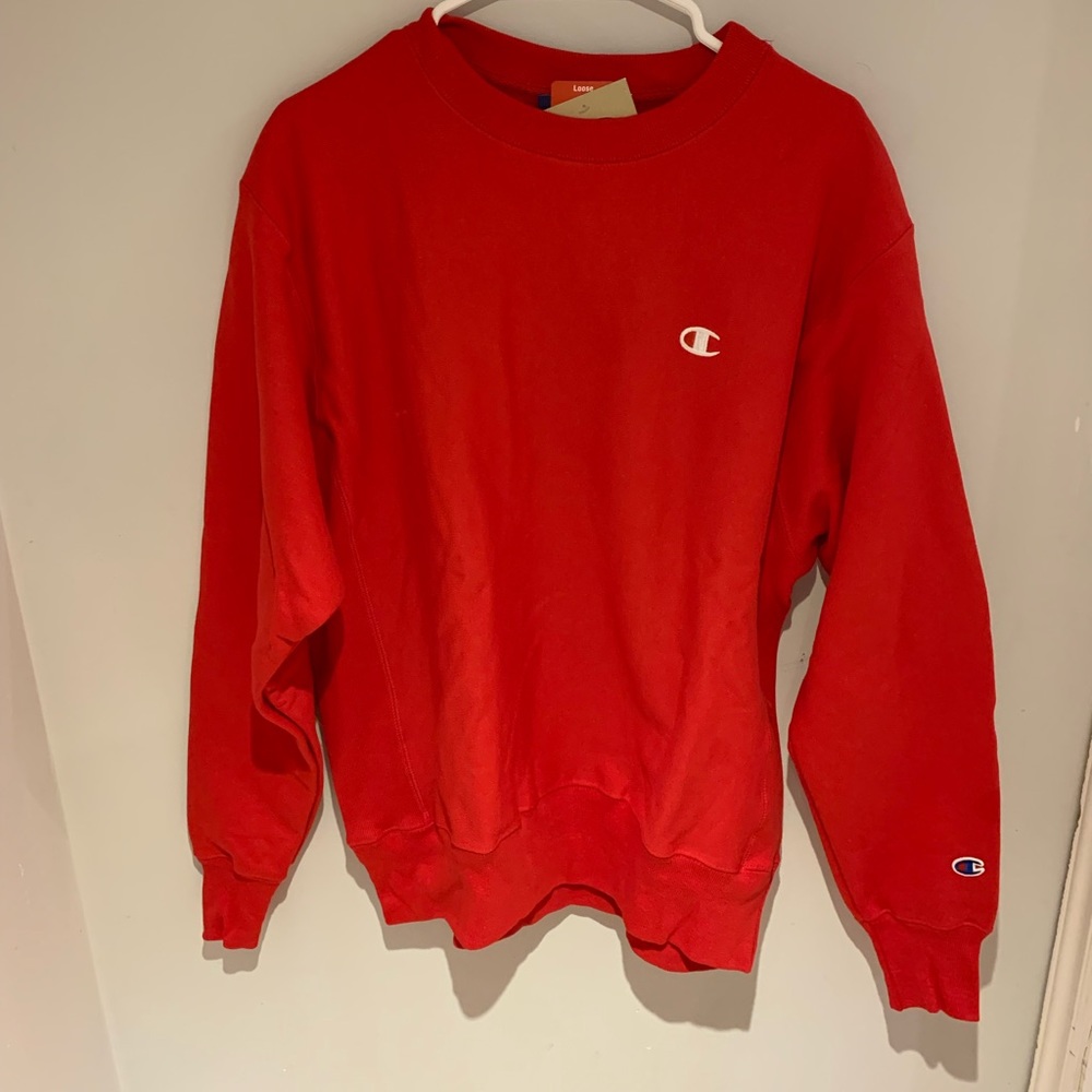 Champion Men's Sweatshirt, Reverse Weave, Fleece Crewneck Sweatshirt